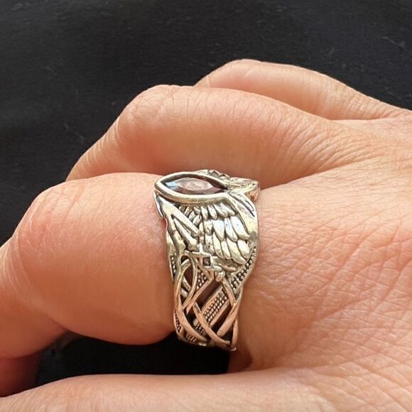 Fashion Viking Cubic Zirconia Rings Men Hip Hop Punk Jewelry Ring Sizes 7 and 9 - Picture 3 of 10